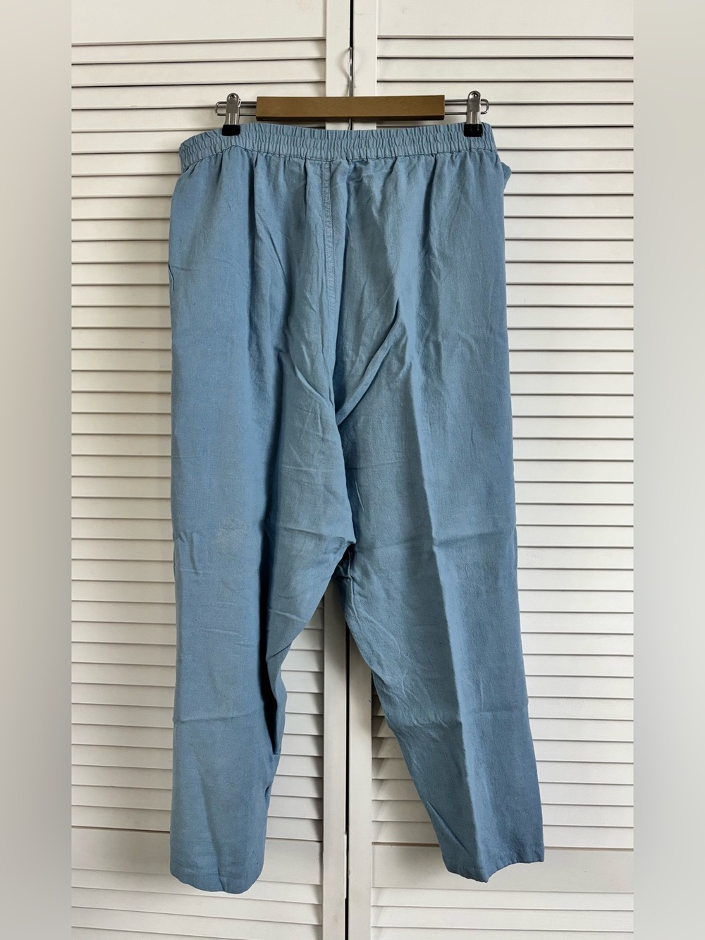 Susan Graver Light Blue Women’s Linen Capris, Size: 5X, NIP (QVC)
